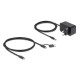 DELOCK USB hub 64326 με διακόπτες, 7x θυρών, 10Gbps, USB/USB-C σύνδεση, μαύρο DELOCK USB hub 64326 με διακόπτες, 7x θυρών, 10Gbps, USB/USB-C σύνδεση, μαύρο