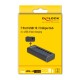 DELOCK USB hub 64326 με διακόπτες, 7x θυρών, 10Gbps, USB/USB-C σύνδεση, μαύρο DELOCK USB hub 64326 με διακόπτες, 7x θυρών, 10Gbps, USB/USB-C σύνδεση, μαύρο