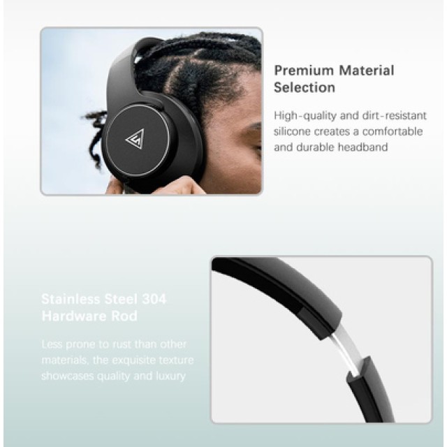 DOQAUS headphones DESIGN 1, ασύρματα & ενσύρματα, Φ40mm, 600mAh, γκρι DOQAUS headphones DESIGN 1, ασύρματα & ενσύρματα, Φ40mm, 600mAh, γκρι