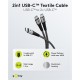 GOOBAY καλώδιο USB-C σε 2x USB-C 75739, 60W, 480Mbps, 1.5m, γκρι
