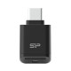 SILICON POWER card reader C200 για micro SD, USB-C, USB 3.2, 180/165MBps, μαύρο