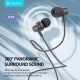 CELEBRAT earphones με μικρόφωνο G38, USB-C σύνδεση, 10mm, 1.2m, λευκά