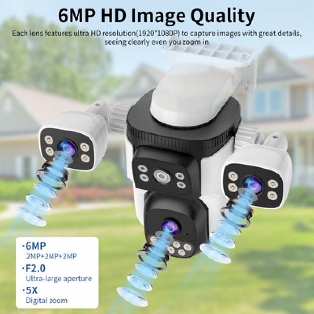 VSTARCAM smart κάμερα CS621SR, triple lens, 2MP, WiFi, SD, PTZ, IP66 VSTARCAM smart κάμερα CS621SR, triple lens, 2MP, WiFi, SD, PTZ, IP66
