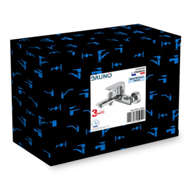 BRUNO μπαταρία τοίχου μπάνιου M31570-235C, αναμεικτική, ασημί BRUNO μπαταρία τοίχου μπάνιου M31570-235C, αναμεικτική, ασημί