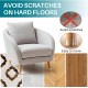 HOME USE προστατευτικές τάπες επίπλων HUH-0225, 32-37mm, διάφανες, 24τμχ