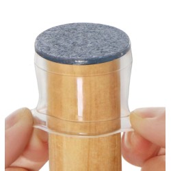 HOME USE προστατευτικές τάπες επίπλων HUH-0224, 25-30mm, διάφανες, 24τμχ