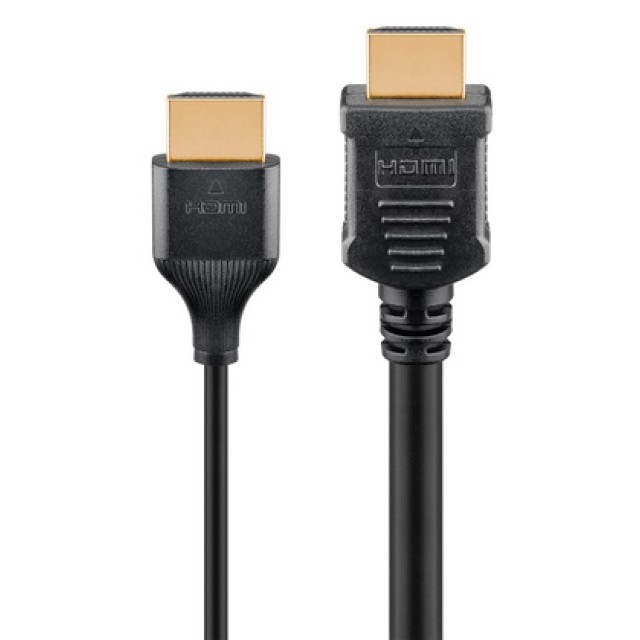 GOOBAY καλώδιο HDMI 75299 με Ethernet, slim, 8K/60Hz, 48 Gbps, 2m, μαύρο GOOBAY καλώδιο HDMI 75299 με Ethernet, slim, 8K/60Hz, 48 Gbps, 2m, μαύρο