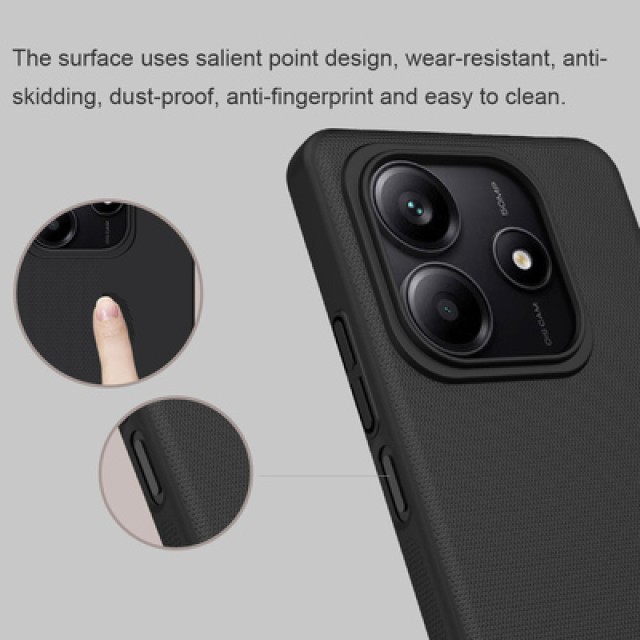 NILLKIN θήκη Super Frosted Shield για Xiaomi Redmi Note 14, μπλε
