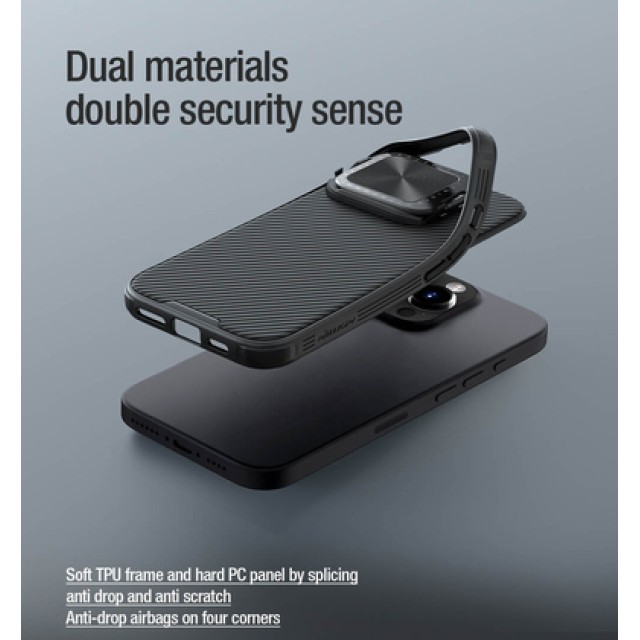 NILLKIN θήκη CamShield Prop για Apple iPhone 16 Pro, μαύρη