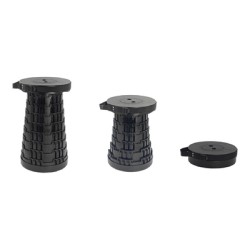 POWERTECH πτυσσόμενο καρεκλάκι HUH-0230, αντοχή έως 250kg, 25.5x45cm, μαύρο