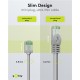 GOOBAY καλώδιο δικτύου 74343, CAT 8.1 U/FTP, slim, copper, 2000MHz, 0.15m, γκρι GOOBAY καλώδιο δικτύου 74343, CAT 8.1 U/FTP, slim, copper, 2000MHz, 0.15m, γκρι