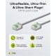 GOOBAY καλώδιο δικτύου 74343, CAT 8.1 U/FTP, slim, copper, 2000MHz, 0.15m, γκρι GOOBAY καλώδιο δικτύου 74343, CAT 8.1 U/FTP, slim, copper, 2000MHz, 0.15m, γκρι