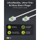 GOOBAY καλώδιο δικτύου 74357, CAT 8.1 U/FTP, slim, copper, 2000MHz, 0.15m, λευκό GOOBAY καλώδιο δικτύου 74357, CAT 8.1 U/FTP, slim, copper, 2000MHz, 0.15m, λευκό