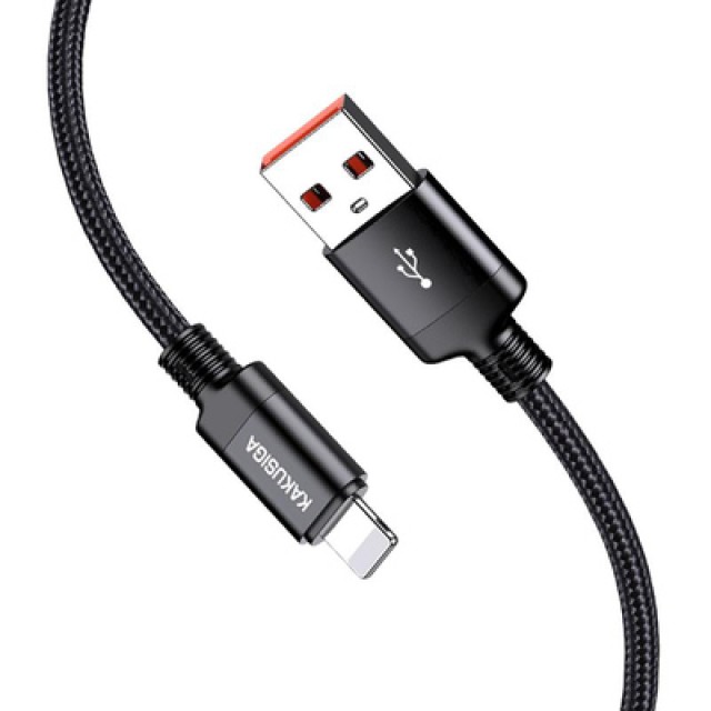 KAKUSIGA καλώδιο Lightning σε USB KSC-970, 15W, 480Mbps, 1m, μαύρο