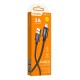 KAKUSIGA καλώδιο Lightning σε USB KSC-970, 15W, 480Mbps, 1m, μαύρο