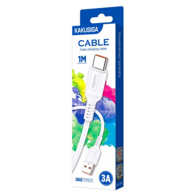 KAKUSIGA καλώδιο USB-C σε USB KSC-805, 15W, 480Mbps, 1m, λευκό