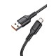 KAKUSIGA καλώδιο micro USB σε USB KSC-805, 12W, 480Mbps, 1m, μαύρο