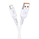 KAKUSIGA καλώδιο micro USB σε USB KSC-805, 12W, 480Mbps, 1m, λευκό