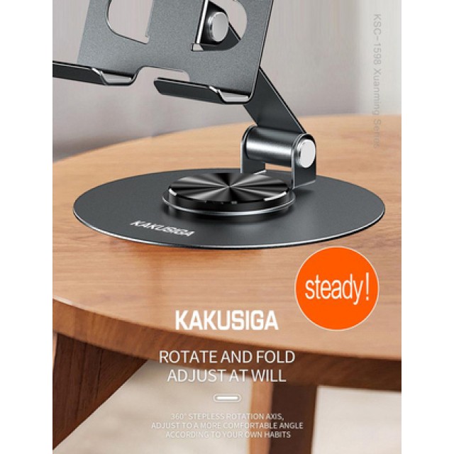 KAKUSIGA επιτραπέζια βάση smartphone KSC-1598, foldable, μαύρη