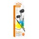 KAKUSIGA earphones με μικρόφωνο KSC-1303, 3.5mm σύνδεση, 10mm, 1.1m, μαύρα