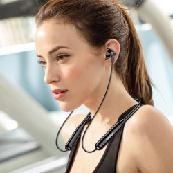 KAKUSIGA earphones KSC-1472 με μαγνήτη, Bluetooth, 10mm, 130mAh, μαύρα