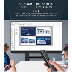 KAKUSIGA τηλεχειριστήριο παρουσιάσεων KSC-1488 με laser & πλήκτρα, 100m, μαύρο