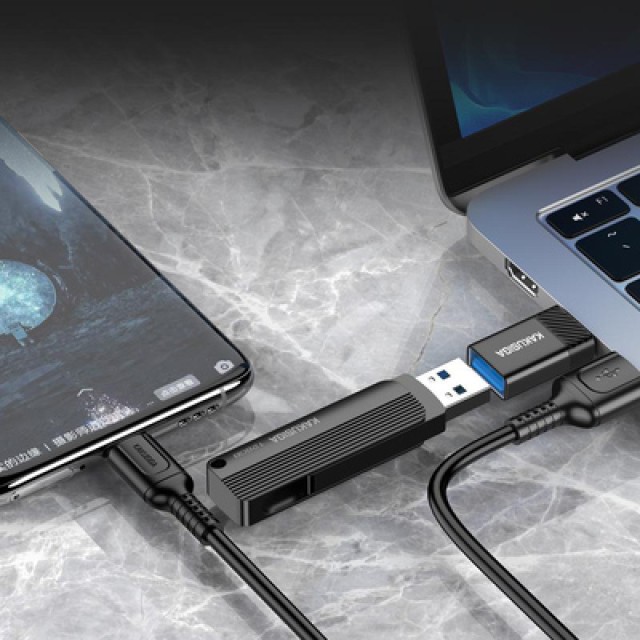 KAKUSIGA αντάπτορας USB-C σε USB KSC-1406, 5Gbps, 4A, μαύρος KAKUSIGA αντάπτορας USB-C σε USB KSC-1406, 5Gbps, 4A, μαύρος
