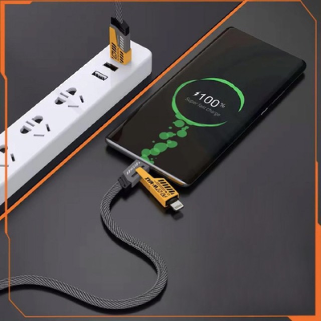POWERTECH καλώδιο USB-C/USB σε USB-C/Lightning PTR-0164, 65W, 480Mbps, 1m, μαύρο POWERTECH καλώδιο USB-C/USB σε USB-C/Lightning PTR-0164, 65W, 480Mbps, 1m, μαύρο