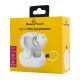 POWERTECH earphones με θήκη φόρτισης PT-1393, True Wireless, 6mm, 25/230mAh, λευκά POWERTECH earphones με θήκη φόρτισης PT-1393, True Wireless, 6mm, 25/230mAh, λευκά