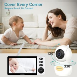 HELLOBABY ενδοεπικοινωνία μωρού HB6084L με κάμερα & οθόνη 5.5", 720p, PTZ