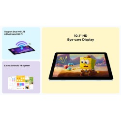 DOOGEE tablet T10W με πληκτρολόγιο/στύλο αφής/θήκη, 10.1", 4/128GB, 4G, Android 14, 8000mAh, μπλε