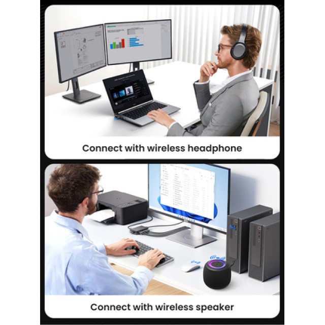 USAMS USB αντάπτορας Bluetooth 5.1 ZB321, μαύρος USAMS USB αντάπτορας Bluetooth 5.1 ZB321, μαύρος