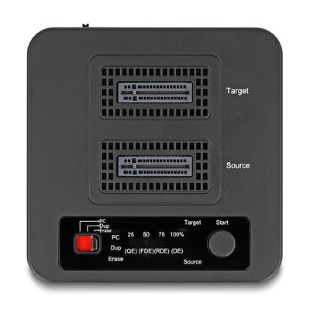 DELOCK docking station 64300 για 2x M.2 NVMe SSD, clone/erase function, 20Gbps, μαύρο DELOCK docking station 64300 για 2x M.2 NVMe SSD, clone/erase function, 20Gbps, μαύρο