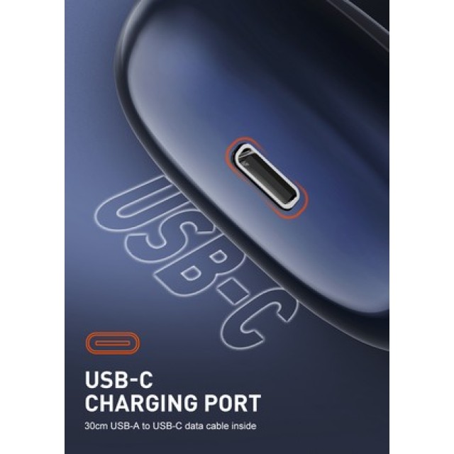 LDNIO earphones με θήκη φόρτισης T09, OWS, Φ10mm, 35/400mAh, μπλε LDNIO earphones με θήκη φόρτισης T09, OWS, Φ10mm, 35/400mAh, μπλε