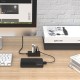 ORICO USB hub W5P-U2, 4x θυρών, USB 2.0, 480Mbps, USB σύνδεση, 1m καλώδιο, μαύρο