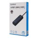 ORICO USB hub PW4U-C3, 4x θυρών, USB 3.0, 5Gbps, USB-C σύνδεση, μαύρο
