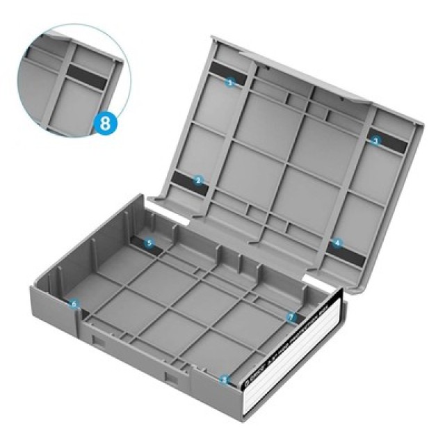 ORICO θήκη προστασίας για 3.5" HDD PHP35-V1, γκρι