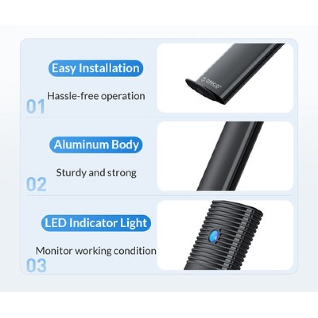 ORICO θήκη για M.2 SATA SSD PWM2, 5Gbps, μαύρη ORICO θήκη για M.2 SATA SSD PWM2, 5Gbps, μαύρη