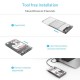 ORICO θήκη για 2.5" SATA HDD/SSD 2139C3, 5Gbps, διάφανη ORICO θήκη για 2.5" SATA HDD/SSD 2139C3, 5Gbps, διάφανη