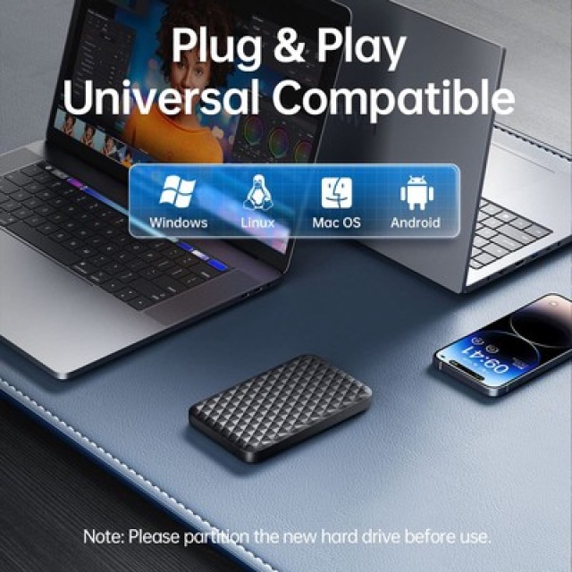 ORICO θήκη για 2.5" SATA HDD/SSD 2520U3-V1, 5Gbps, μαύρη ORICO θήκη για 2.5" SATA HDD/SSD 2520U3-V1, 5Gbps, μαύρη