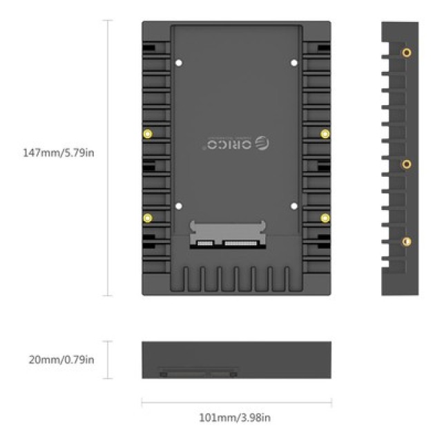 ORICO tray μετατροπής από 3.5" σε 2.5" 1125SS-V1, 6Gbps, μαύρο