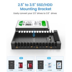 ORICO tray μετατροπής από 3.5" σε 2.5" 1125SS-V1, 6Gbps, μαύρο