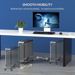 IAMAKER βάση PC DND2 με ροδάκια, universal, μαύρη IAMAKER βάση PC DND2 με ροδάκια, universal, μαύρη