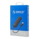 ORICO USB hub FL02, 4x θυρών, USB 2.0, 480Mbps, USB σύνδεση, μαύρο