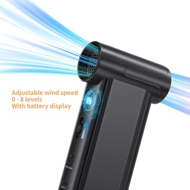 KINZIR 2 σε 1 σκουπάκι χειρός & air duster AD51, 180W, 4000mAh, μαύρο