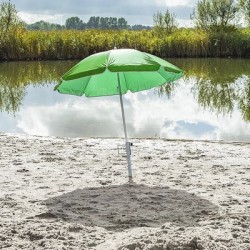 PROPLUS βάση ομπρέλας παραλίας 360816 για κοντάρι διαμέτρου 31-35mm, μεταλλική, ασημί