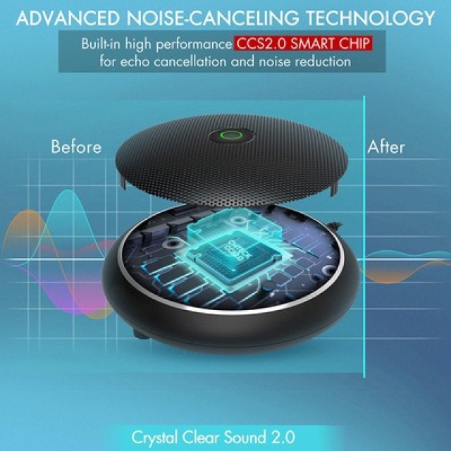 CMTECK επιτραπέζιο μικρόφωνο M003, omnidirectional, USB, μαύρο