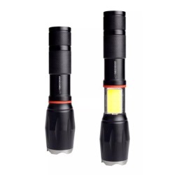 ESPERANZA φορητός φακός LED EOT070, 250lm, IPX3, zoom, με μαγνήτη, μαύρος