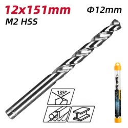 DELI τρυπάνι DL16120G για μέταλλο, M2 HSS, 12x151mm