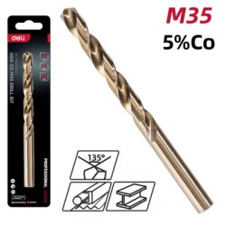 DELI τρυπάνι DH-MHZ100-E2 για μέταλλο, M35 HSS 5% κοβαλτίου, DIN 388, 10x133mm